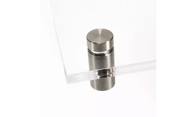 Abstandshalter 10 x 15 mm, B 8 mm, Edelstahl, Silber (4 Stück)