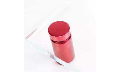 Abstandshalter 13 x 19 mm, B 8 mm, Aluminium, Rot (4 Stück)