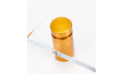 Abstandshalter 13 x 19 mm, B 8 mm, Aluminium, Gold (4 Stück)