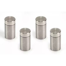 Abstandshalter 10 x 15 mm, B 8 mm, Edelstahl, Silber (4 Stück)