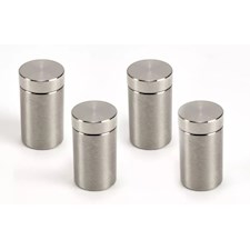 Abstandshalter 13 x 19 mm, B 8 mm, Edelstahl, Silber (4 Stück)