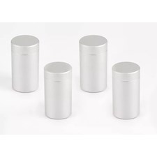 Abstandshalter 13 x 19 mm, B 8 mm,  Aluminium, Silber Matt (4 Stück)