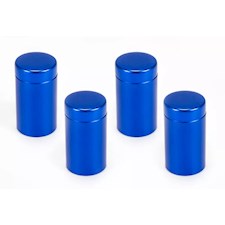 Abstandshalter 13 x 19 mm, B 8 mm, Aluminium, Blau (4 Stück)