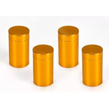 Abstandshalter 13 x 19 mm, B 8 mm, Aluminium, Gold (4 Stück)