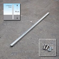 Einschlagpfosten, Erdspiess für Schild 75 cm, Stahl verzinkt